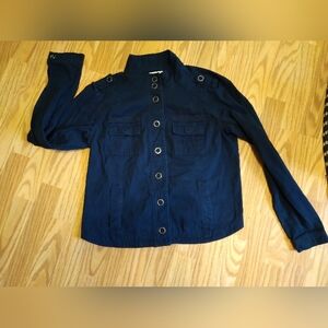 Maurices Jacket. Cotton. Navy. Women's L